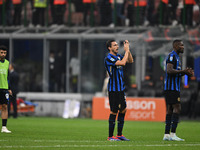 Nicolo Barella of Inter FC during the Italian Serie A football match between Inter FC and AC Milan in Milan, Italy, on September 22, 2024, a...