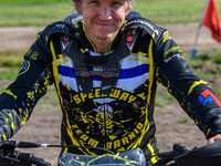 Tero Aarnio (44) of Finland during the FIM Long Track World Championship Final 5 at the Speed Centre Roden in Roden, Netherlands, on Septemb...