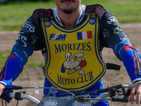 Mathias Tresarrieu (27) of France during the FIM Long Track World Championship Final 5 at the Speed Centre Roden in Roden, Netherlands, on S...