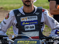 Hynek Stichauer (86) of the Czech Republic participates in the FIM Long Track World Championship Final 5 at the Speed Centre Roden in Roden,...