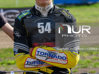 Mika Meijer (54) of The Netherlands participates in the FIM Long Track World Championship Final 5 at the Speed Centre Roden in Roden, Nether...