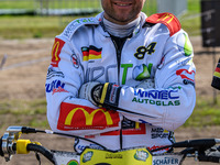 Martin Smolinski (84) of Germany participates in the FIM Long Track World Championship Final 5 at the Speed Centre Roden in Roden, Netherlan...