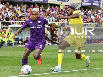 Domilson Cordeiro Dos Santos Dodo of ACF Fiorentina during the Italian Serie A football match between ACF Fiorentina and SS Lazio in Florenc...