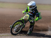 Nigel Hummel of The Netherlands competes during the FIM Long Track World Championship Final 5 at the Speed Centre Roden in Roden, Netherland...