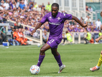 Jonathan Ikone of ACF Fiorentina controls the ball during the Italian Serie A football match between ACF Fiorentina and SS Lazio in Florence...