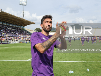 Danilo Cataldi of ACF Fiorentina during the Italian Serie A football match between ACF Fiorentina and SS Lazio in Florence, Italy, on Septem...