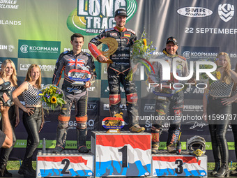 Roden Top 3: (L to R) Zach Wajtknecht (109) of Great Britain (2nd), Lukas Fienhage (125) of Germany (Winner), Martin Smolinski (84) of Germa...