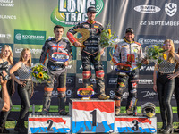 Roden Top 3: (L to R) Zach Wajtknecht (109) of Great Britain (2nd), Lukas Fienhage (125) of Germany (Winner), Martin Smolinski (84) of Germa...