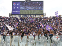 Supporters of ACF Fiorentina during the Italian Serie A football match between ACF Fiorentina and SS Lazio in Florence, Italy, on September...