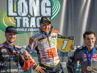 World Championship Top 3: (L to R) Lukas Fienhage (125) of Germany (2nd), Martin Smolinski (84) of Germany (World Champion), Zach Wajtknecht...