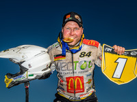 World Champion Martin Smolinski (84) of Germany participates in the FIM Long Track World Championship Final 5 at the Speed Centre Roden in R...