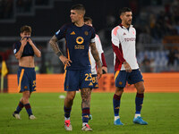 Gianluca Mancini of A.S. Roma during the 5th day of the Serie A Championship between A.S. Roma and Udinese Calcio at the Olympic Stadium in...