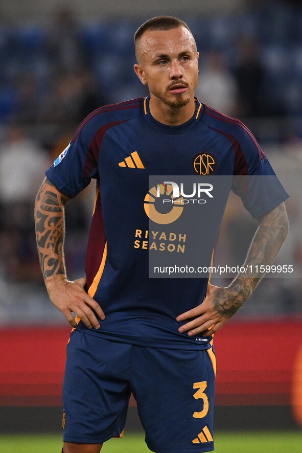 Angelino of A.S. Roma during the 5th day of the Serie A Championship between A.S. Roma and Udinese Calcio at the Olympic Stadium in Rome, It...