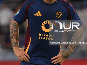 Angelino of A.S. Roma during the 5th day of the Serie A Championship between A.S. Roma and Udinese Calcio at the Olympic Stadium in Rome, It...