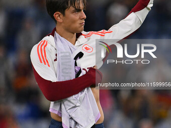 Paulo Dybala of A.S. Roma during the 5th day of the Serie A Championship between A.S. Roma and Udinese Calcio at the Olympic Stadium in Rome...