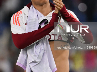 Paulo Dybala of A.S. Roma during the 5th day of the Serie A Championship between A.S. Roma and Udinese Calcio at the Olympic Stadium in Rome...