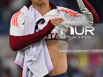 Paulo Dybala of A.S. Roma during the 5th day of the Serie A Championship between A.S. Roma and Udinese Calcio at the Olympic Stadium in Rome...