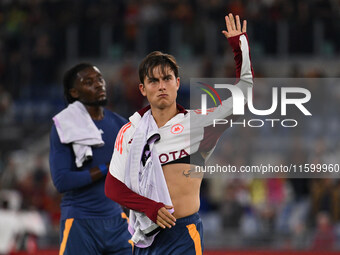 Paulo Dybala of A.S. Roma during the 5th day of the Serie A Championship between A.S. Roma and Udinese Calcio at the Olympic Stadium in Rome...