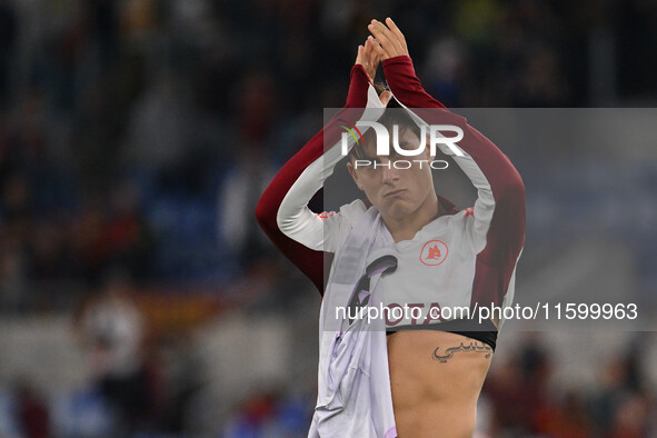 Paulo Dybala of A.S. Roma during the 5th day of the Serie A Championship between A.S. Roma and Udinese Calcio at the Olympic Stadium in Rome...