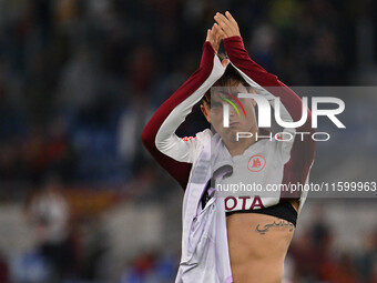 Paulo Dybala of A.S. Roma during the 5th day of the Serie A Championship between A.S. Roma and Udinese Calcio at the Olympic Stadium in Rome...