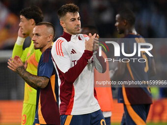 Stephan El Shaarawy of A.S. Roma during the 5th day of the Serie A Championship between A.S. Roma and Udinese Calcio at the Olympic Stadium...