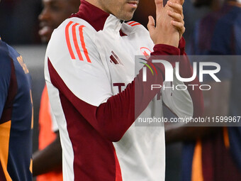 Stephan El Shaarawy of A.S. Roma during the 5th day of the Serie A Championship between A.S. Roma and Udinese Calcio at the Olympic Stadium...