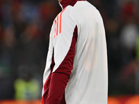 Niccolo Pisilli of A.S. Roma during the 5th day of the Serie A Championship between A.S. Roma and Udinese Calcio at the Olympic Stadium in R...