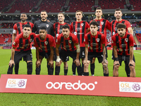 Al Rayyan SC players pose for a team photo before the Ooredoo Qatar Stars League 24/25 match between Al Rayyan SC and Al Wakrah SC at Ahmad...