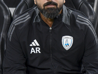 Ali Abdulla Al-Marri, head coach of Al Wakrah SC, reacts during the Ooredoo Qatar Stars League 24/25 match between Al Rayyan SC and Al Wakra...