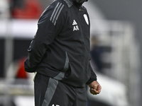 Ali Abdulla Al-Marri, head coach of Al Wakrah SC, reacts during the Ooredoo Qatar Stars League 24/25 match between Al Rayyan SC and Al Wakra...