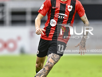 Gabriel Pereira (#11) of Al Rayyan SC plays in the Ooredoo Qatar Stars League 24/25 match between Al Rayyan SC and Al Wakrah SC at Ahmad Bin...