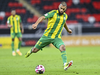 Aissa Belal Laidouni (#93) of Al Wakrah SC plays in the Ooredoo Qatar Stars League 24/25 match between Al Rayyan SC and Al Wakrah SC at Ahma...