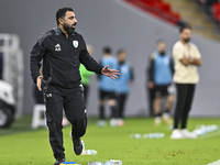 Ali Abdulla Al-Marri, head coach of Al Wakrah SC, reacts during the Ooredoo Qatar Stars League 24/25 match between Al Rayyan SC and Al Wakra...