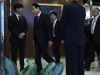 Antonio Guterres the UN Secretary General meets with the H.E. Mr. Kishida Fumio, Prime Minister, Japan at the United Nations Headquarters on...