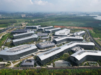 A view of the Nanhu Future Science Park (Hupan Laboratory Park) in the west of Hangzhou, China, on September 23, 2024. (