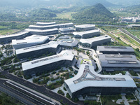 A view of the Nanhu Future Science Park (Hupan Laboratory Park) in the west of Hangzhou, China, on September 23, 2024. (