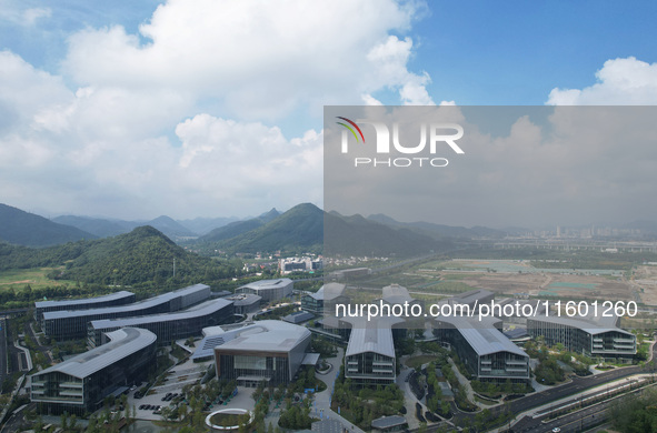 A view of the Nanhu Future Science Park (Hupan Laboratory Park) in the west of Hangzhou, China, on September 23, 2024. 