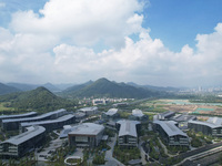 A view of the Nanhu Future Science Park (Hupan Laboratory Park) in the west of Hangzhou, China, on September 23, 2024. (