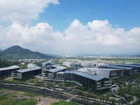 A view of the Nanhu Future Science Park (Hupan Laboratory Park) in the west of Hangzhou, China, on September 23, 2024. (