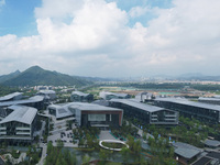 A view of the Nanhu Future Science Park (Hupan Laboratory Park) in the west of Hangzhou, China, on September 23, 2024. (