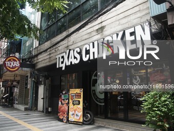 Texas Chicken restaurant on Silom Road in Bangkok, Thailand, on September 23, 2024. Texas Chicken is the international franchise of Church's...