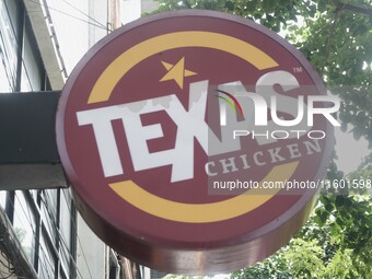 The Texas Chicken logo at a restaurant on Silom Road in Bangkok, Thailand, on September 23, 2024. Texas Chicken is the international franchi...