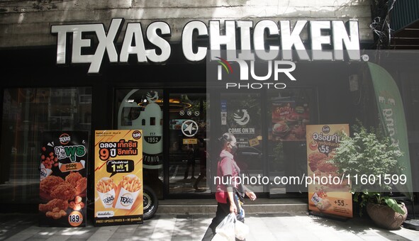 Texas Chicken restaurant on Silom Road in Bangkok, Thailand, on September 23, 2024. Texas Chicken is the international franchise of Church's...