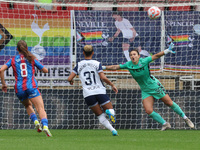 Shae Yanez of Crystal Palace Women gets beaten by Olga Ahtinen of Tottenham Hotspur Women during the Barclays FA Women's Super League soccer...