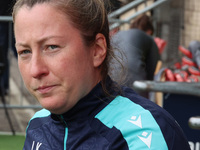 Laura Kaminski, manager of Crystal Palace Women, during the Barclays FA Women's Super League soccer match between Tottenham Hotspur Women an...