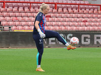 Milla-Maj Majasaari of Crystal Palace Women warms up before the Barclays FA Women's Super League soccer match between Tottenham Hotspur Wome...