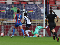 Jessica Naz of Tottenham Hotspur Women scores the third goal during the Barclays FA Women's Super League soccer match between Tottenham Hots...