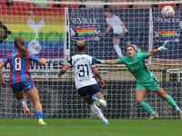 Shae Yanez of Crystal Palace Women gets beaten by Olga Ahtinen of Tottenham Hotspur Women during the Barclays FA Women's Super League soccer...