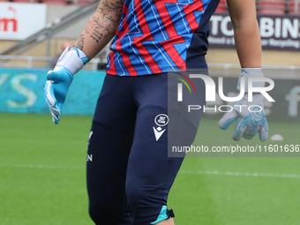 Shae Yanez of Crystal Palace Women is in action during the Barclays FA Women's Super League soccer match between Tottenham Hotspur Women and...