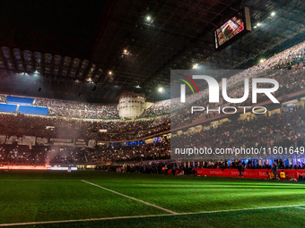 San Siro Stadium during the Italian championship Serie A football match between FC Internazionale and AC Milan in Milan, Italy, on September...